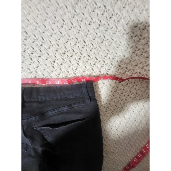 Topshop Skinny Slim Dark Wash Black Denim Jeans Button Zip Stretch Women's - Picture 6 of 6